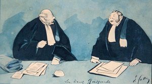 Two Lawyers by Eugene Cottin