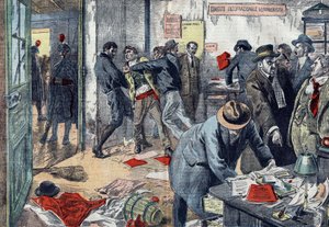 Benito Mussolini made mass arrest of Communists in Trieste, Italy in February 1923; search of the offices of the newspaper 