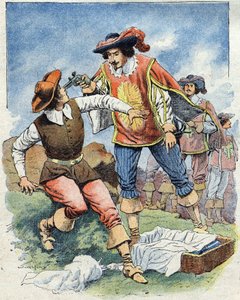 Illustration for "The Three Musketeers" by Eugene Damblans