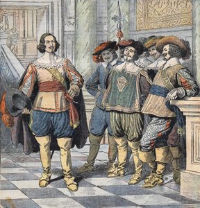 Illustration for "The Three Musketeers", Beginning of 20th Century (Engraving)