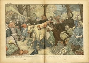 The great annual fair of Lezay near Niort by Eugene Damblans
