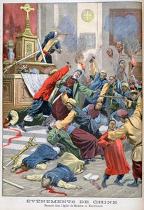 Massacre in the Church of Moukden, Manchuria, China, 1900