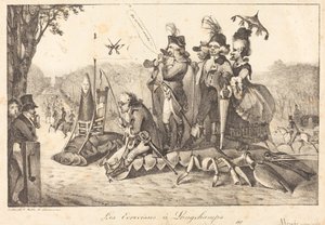 The Crayfish at Longchamps by Eugene Delacroix, Charles Etienne Pierre Motte