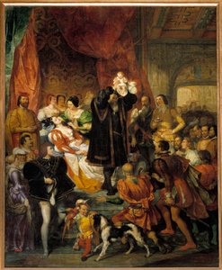 Birth of King Henry IV on 13/12/1553 at the Chateau de Pau