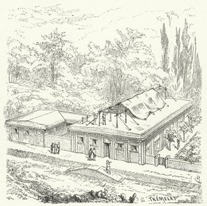 Ancient Assyrian dwellings by Eugene Emmanuel after Viollet le Duc