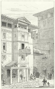 Street in Ancient Rome by Eugene Emmanuel after Viollet le Duc