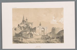 Imamzadeh Tomb near Kashan by Eugene Flandin