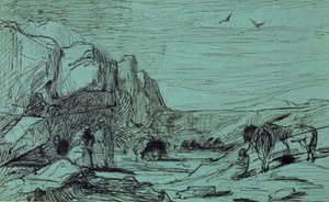 Rest in the Desert by Eugène Fromentin