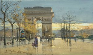 Arc de Triomphe by Eugene Galien Laloue