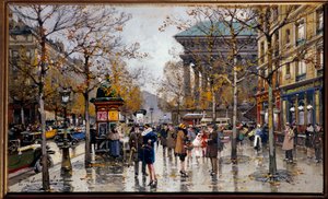 View of the Boulevard des Italians in Paris