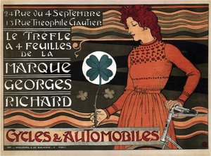Cycles and Cars Georges Richard, 1899 by Eugene Grasset