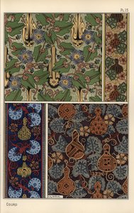 Gourd in fabric and wallpaper patterns