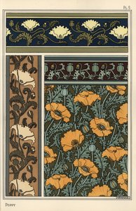 The Poppy in Wallpaper and Fabric Patterns