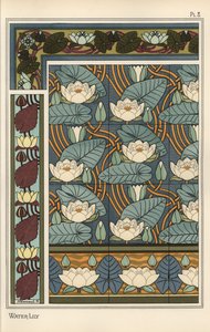 The Water Lily in Wallpaper and Tile Patterns
