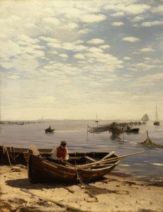 E. Dücker, Baltic Sea Beach by Eugene Gustav Dücker