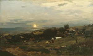 E. Dücker, Sunset by Eugene Gustav Dücker