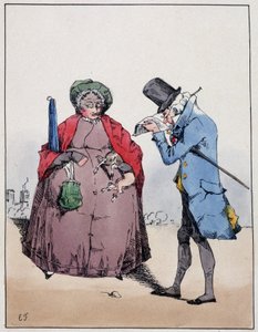 Couple of bourgeois, Jardin du Luxembourg - in "Souvenirs d