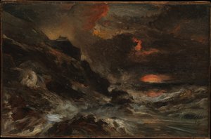 A Storm off the Normandy Coast by Eugene Isabey