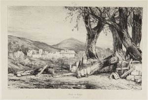 Gorge of Royat, Auvergne by Eugene Isabey