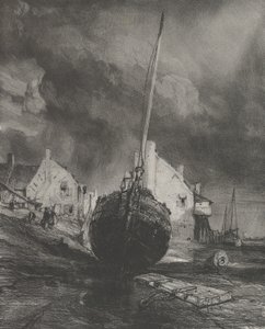 Memory of Saint-Valéry-sur-Somme, 1833 by Eugene Isabey