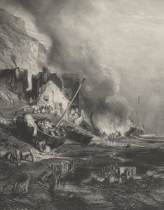 Refitting of a Ship at Low Tide, 1833