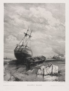 Six Marines: Low Tide by Eugene Isabey