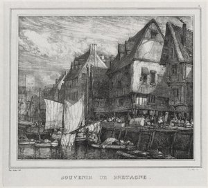 Souvenirs: Souvenir of Brittany, Plate 5 by Eugene Isabey