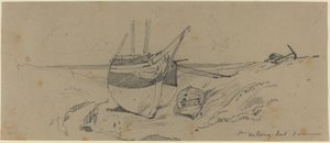 St. Valery sur somme by Eugene Isabey