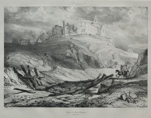 Church of St. Nectaire by Eugene Isabey