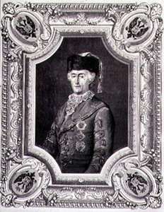 Portrait of Catherine II the Great in Travelling Costume, Engraved by Stephane Pannemaker by Eugene Joseph (after) Viollat