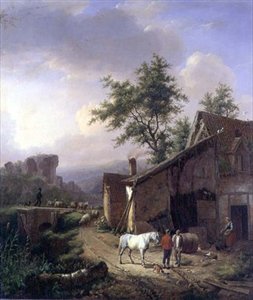 On the Way Home by Eugene Joseph Verboeckhoven