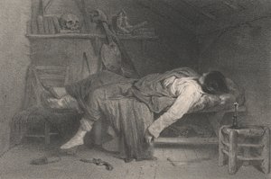 The Suicide, 1846 by Eugene Leroux