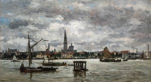 Antwerp The Scheldt by Eugene Louis Boudin