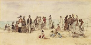 Beach Scene by Eugene Louis Boudin