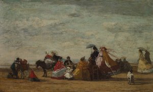 Beach Scene, c. 1865-1867 by Eugene Louis Boudin