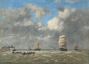 Le Havre by Eugene Louis Boudin