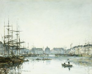 Le Havre, The Commerce Basin, 1894 by Eugene Louis Boudin