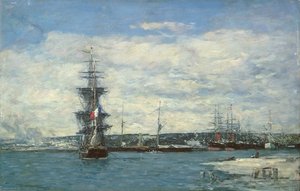 Le Havre by Eugene Louis Boudin