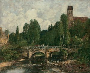 Saint-Cenery, the Church and the Bridge