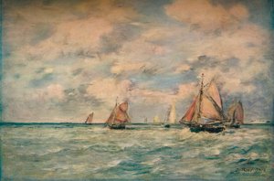 Sortie Des Barques A Trouville, 1895