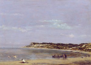 The Coast at La Heve by Eugene Louis Boudin