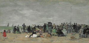Trouville Beach by Eugene Louis Boudin