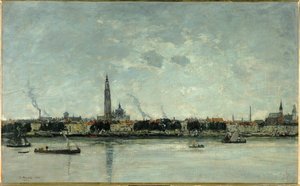 View of Antwerp by Eugene Louis Boudin