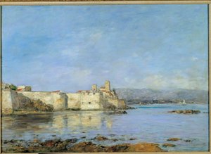View of the port of Antibes