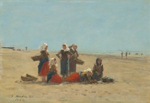 Women on the Beach at Berck, 1881