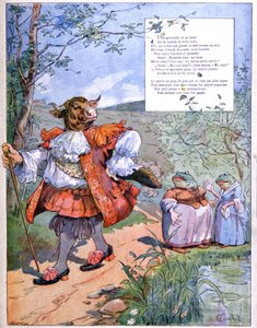 The Frog Who Aspired to Become as Big as the Ox, c. 1900 by Eugene Louis Gillot