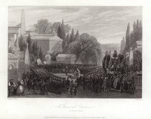 A Funeral Oration at Pere Lachaise by Eugene Louis Lami