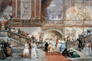 Ball at the Hotel de Ville by Eugene Louis Lami