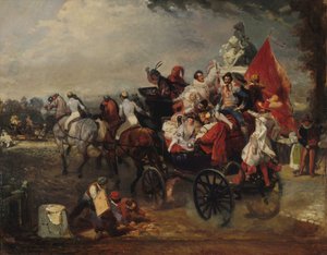 Carnival scene, Place de la Concorde