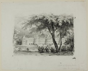 Château de Chambord by Eugene Louis Lami
